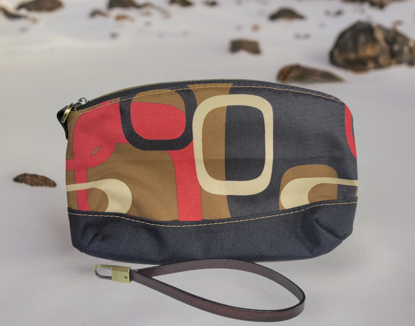 Clematis Wristlet Waterproof Canvas