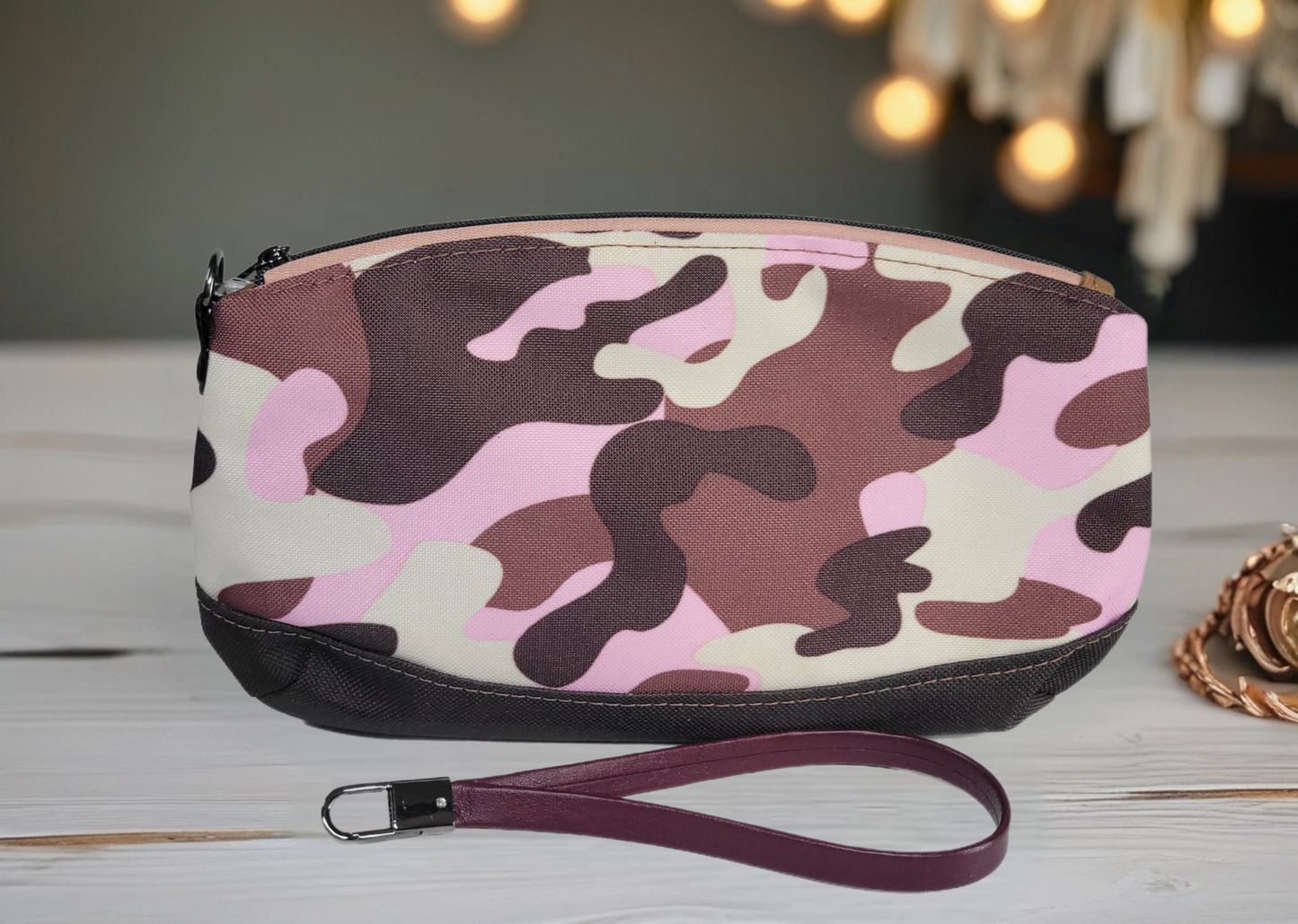 Clematis Wristlet Waterproof Canvas
