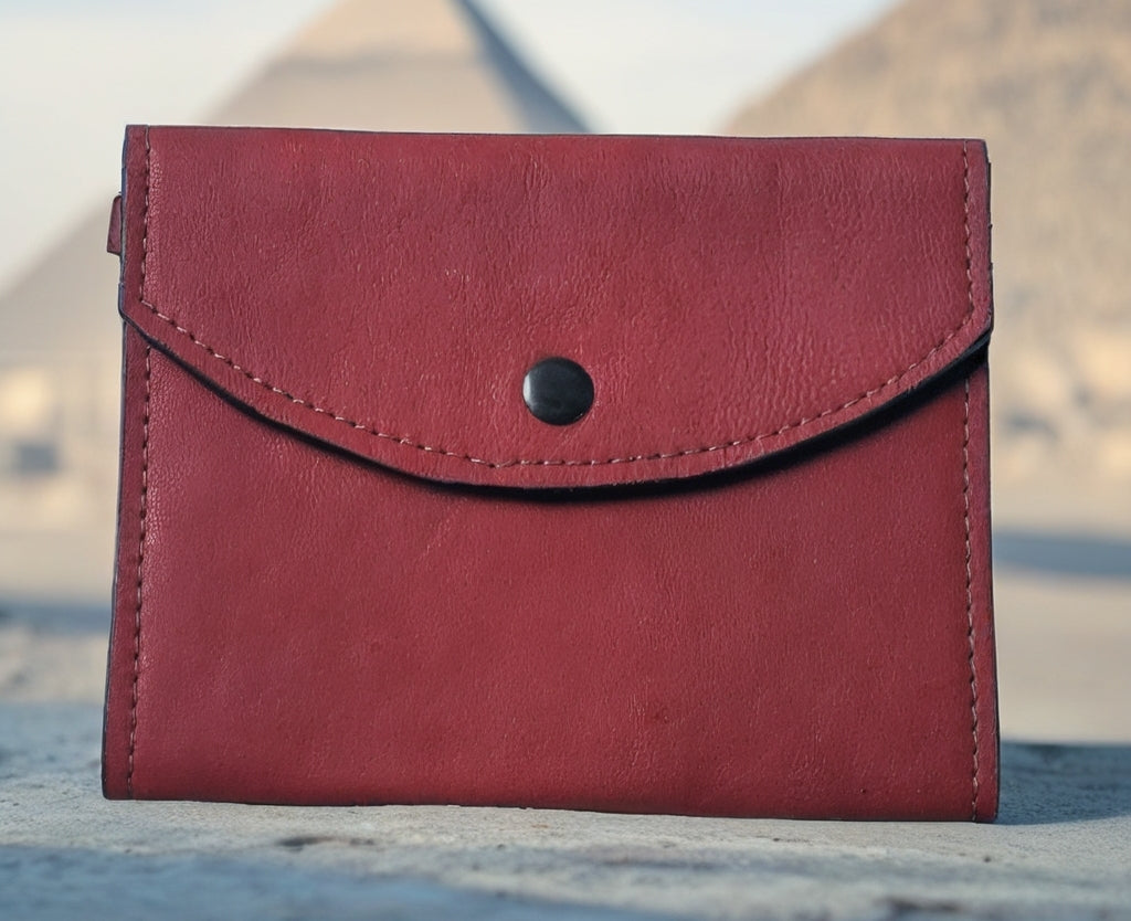 Passport Wallet Red Leather