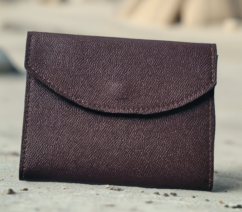 Passport Wallet Maroon Saffiano Leather