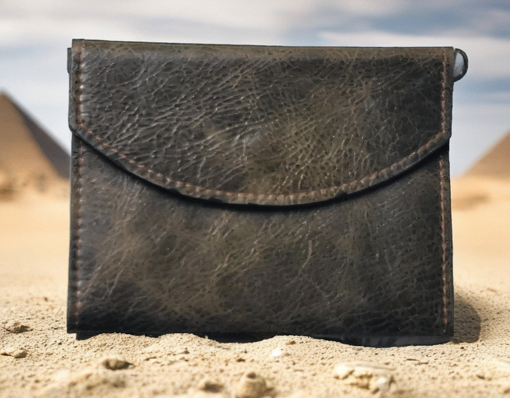 Passport Wallet Olive Green Leather