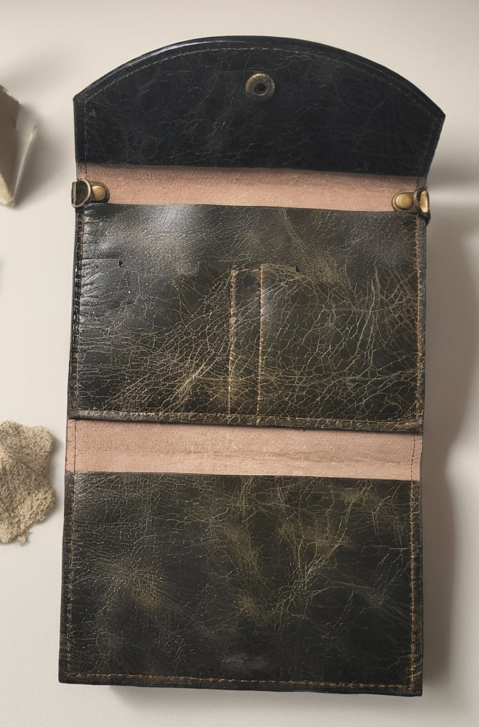 Passport Wallet Red Leather