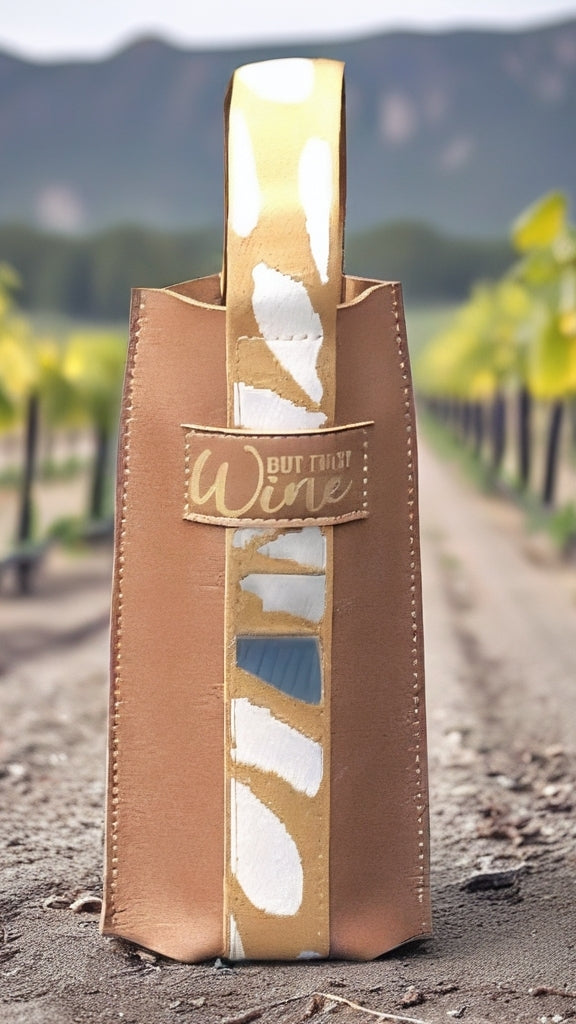 Wine Carrier Brown But Wine First