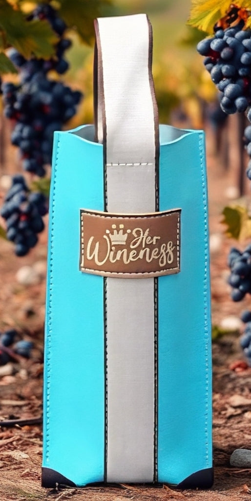 Wine Carrier Navy (red) Wine Diva