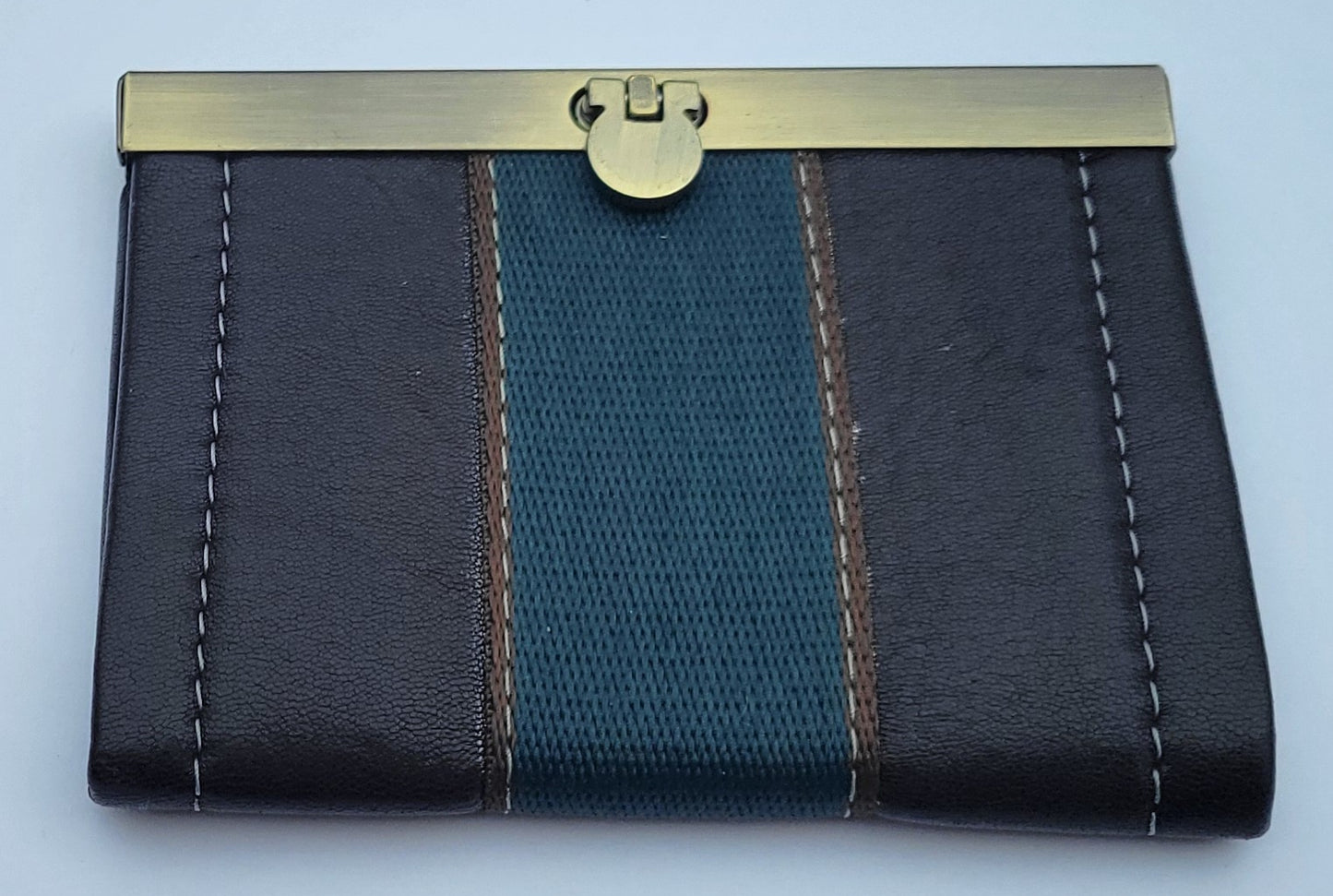 Mini Bi-Fold Wallet Burgundy Maroon & Red