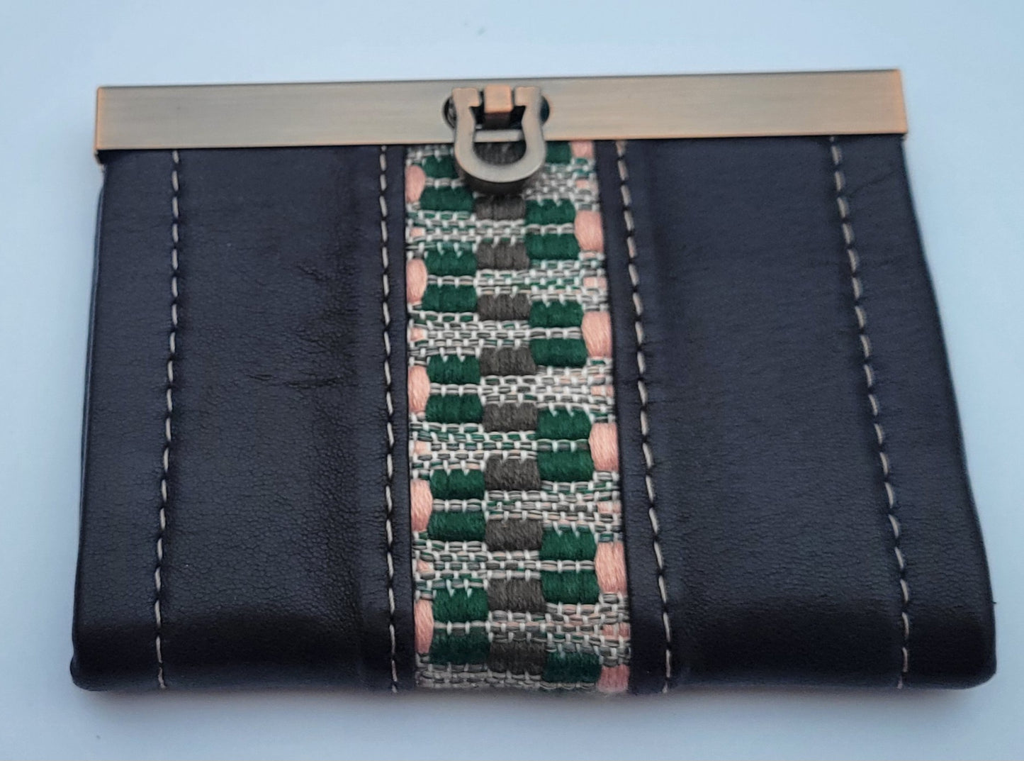 Mini Bi-Fold Wallet Burgundy Maroon & Red