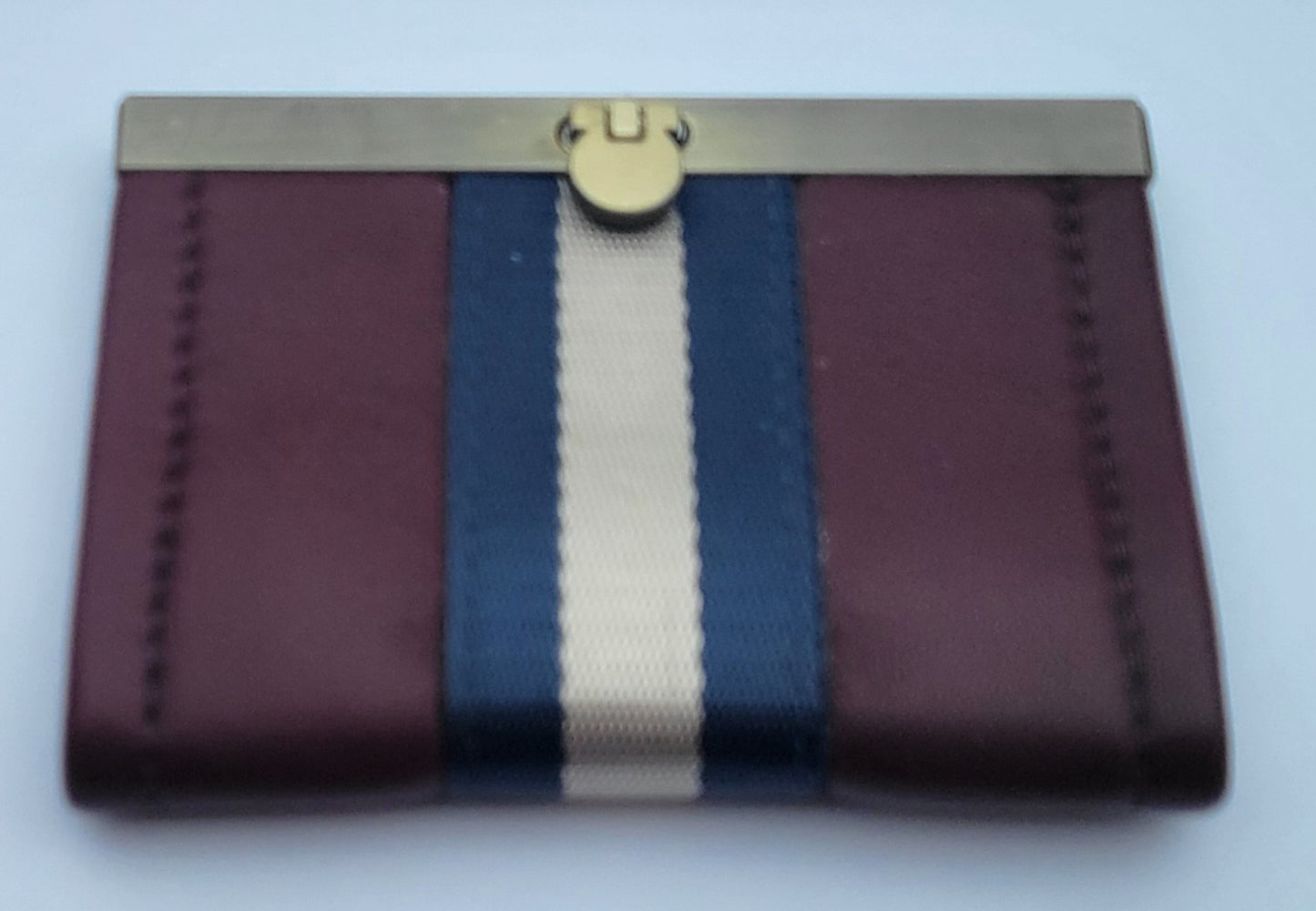 Mini Bi-Fold Wallet Burgundy Maroon & Red