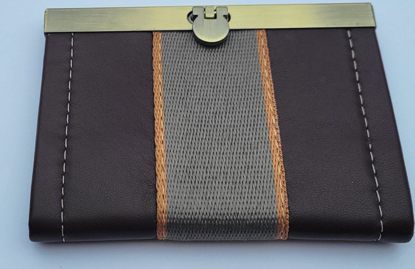 Mini Bi-Fold Wallet Burgundy Maroon & Red