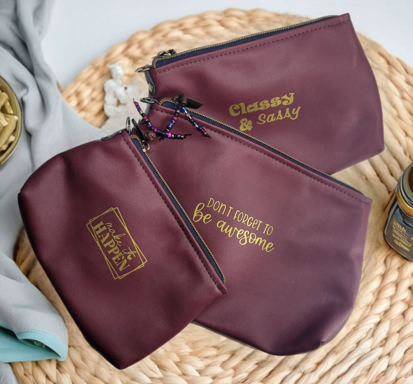 Stylish Make-up Pouch Sets (S-M-L)