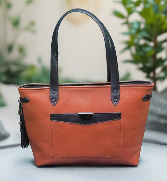 Tote Bag Rust/Black