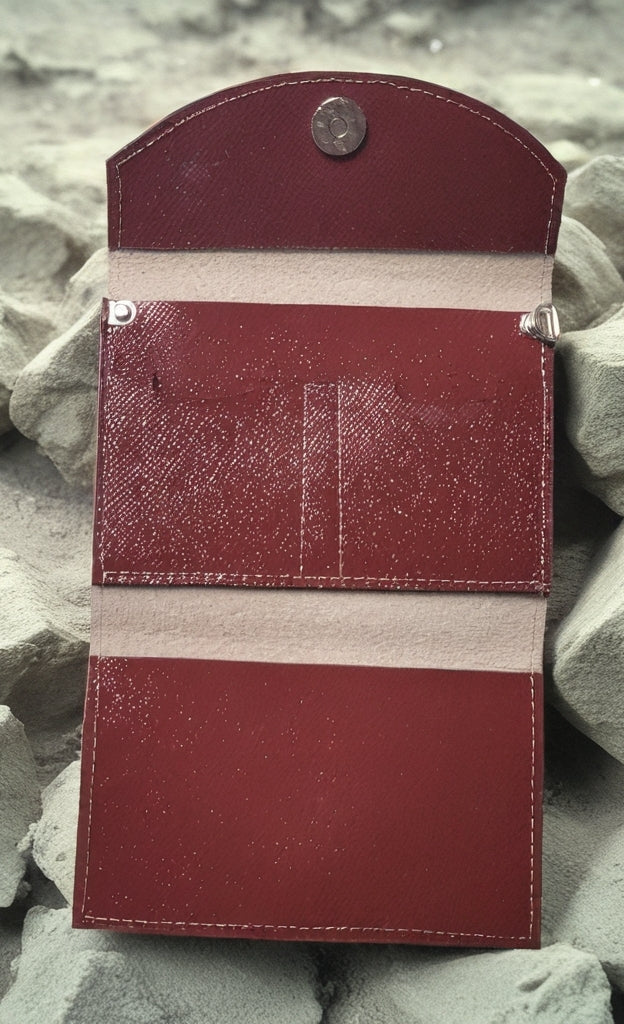 Passport Wallet Red Leather