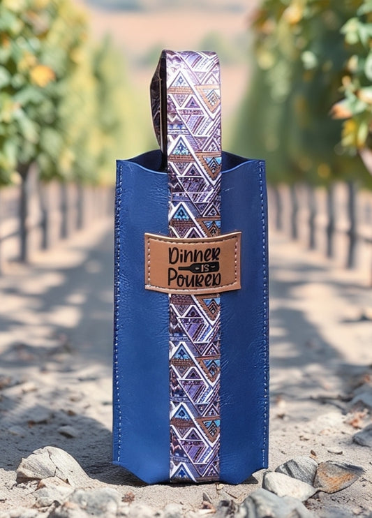 Wine Carrier Navy Dinner is Poured