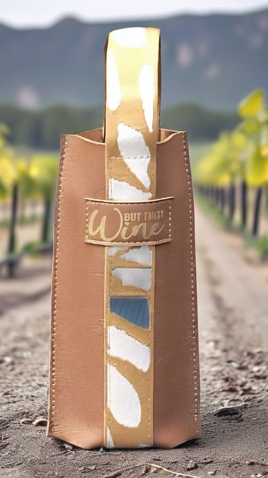 Wine Carrier Brown But Wine First
