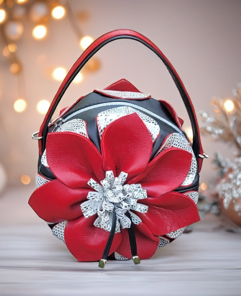 Flower Bag Red/Black