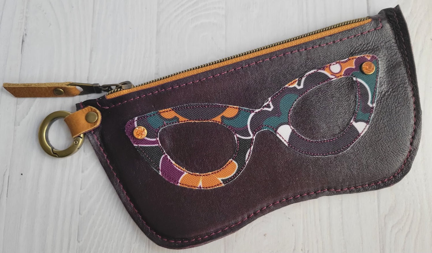 Glass Case - Zippered Applique