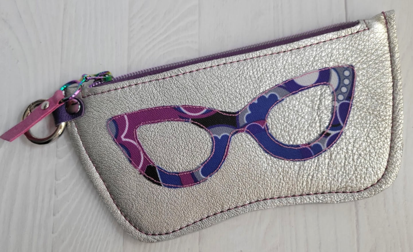 Glass Case - Zippered Applique