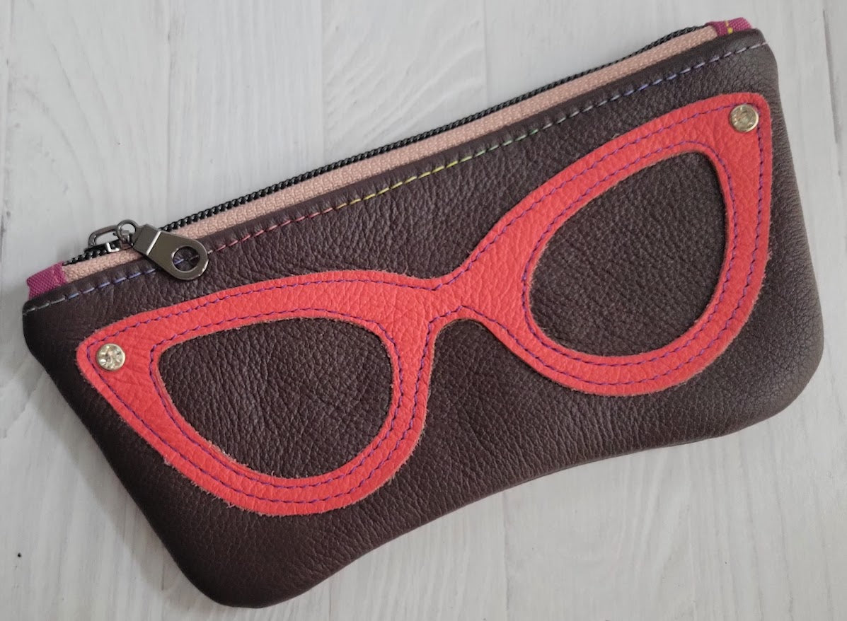 Glass Case - Zippered Applique